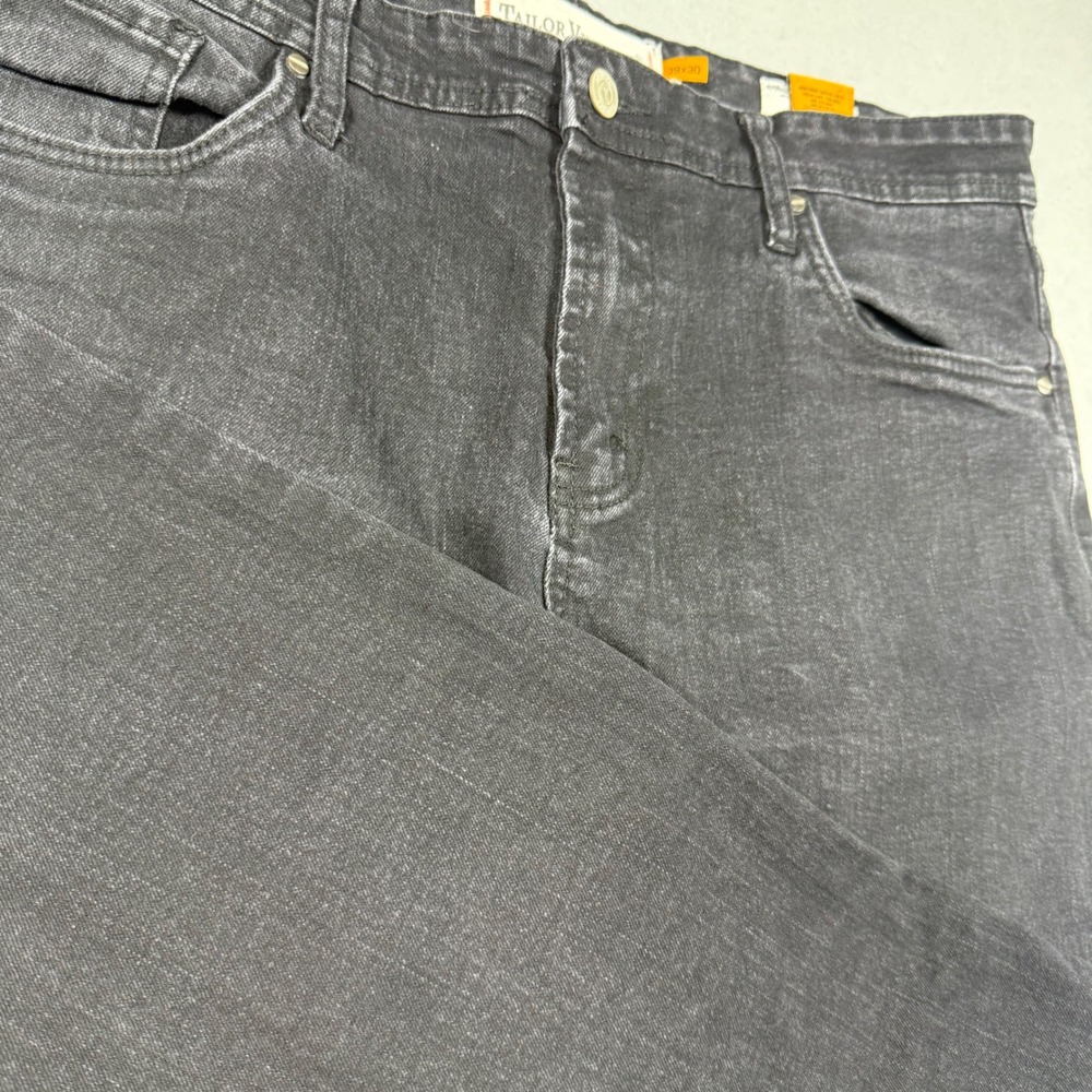 Tailor Vintage Bristol Skinny Fit Jeans Black Comfort Stretch Mens 38x30